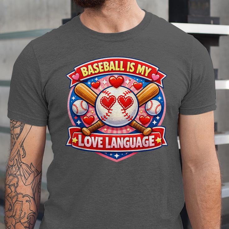 Baseball Is My Love Language Valentine Unisex Jersey T-Shirt Baseball Is My Love Language Valentine Unisex Jersey T-Shirt