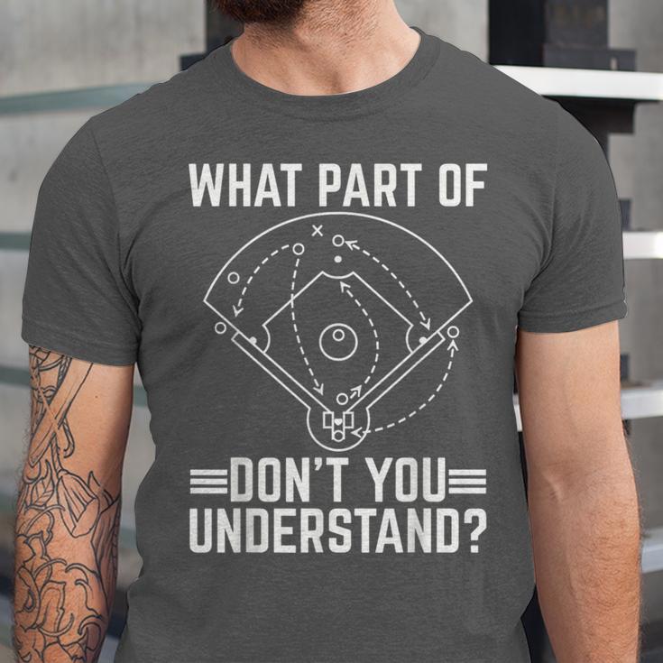 Baseball Math Double Play What Part Of Baseball Game Unisex Jersey T-Shirt