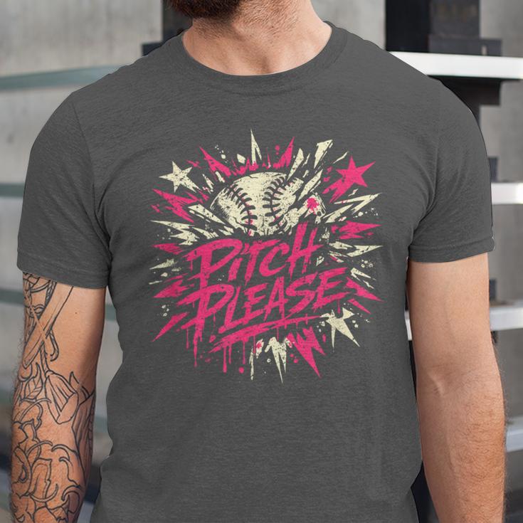 Baseball Phrase With Stars Unisex Jersey T-Shirt