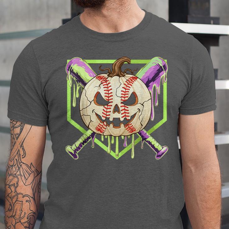 Baseball Pumpkin Halloween Baseball Drip Spooky Halloween Unisex Jersey T-Shirt Baseball Pumpkin Halloween Baseball Drip Spooky Halloween Unisex Jersey T-Shirt