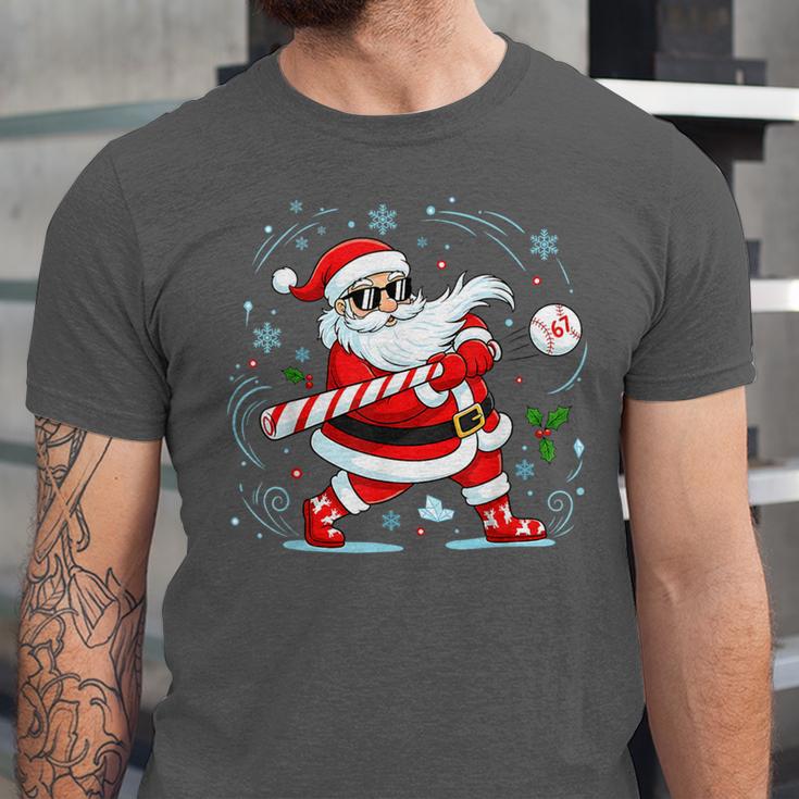 Baseball Santa 67 Christmas Xmas Pajamas Boys Kid Unisex Jersey T-Shirt