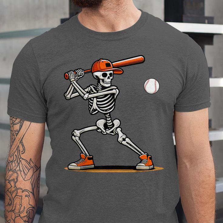 Baseball Skeleton Spooky Boys Halloween Baseball Player Unisex Jersey T-Shirt Baseball Skeleton Spooky Boys Halloween Baseball Player Unisex Jersey T-Shirt