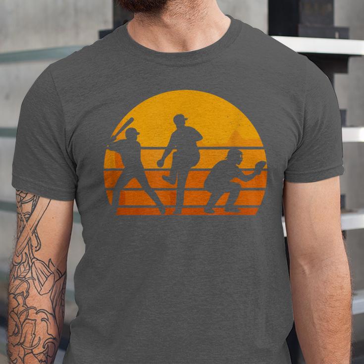 Baseball Tee Sunset Silhouette Players Men Women Kids Unisex Jersey T-Shirt Baseball Tee Sunset Silhouette Players Men Women Kids Unisex Jersey T-Shirt