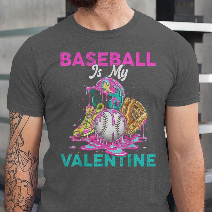 Baseball Is My Valentine Ice Cream Drip Crossed Bats Sport Unisex Jersey T-Shirt Baseball Is My Valentine Ice Cream Drip Crossed Bats Sport Unisex Jersey T-Shirt
