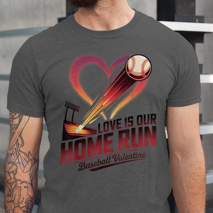 Baseball Valentine Love Is Our Home Run Apparel Unisex Jersey T-Shirt Baseball Valentine Love Is Our Home Run Apparel Unisex Jersey T-Shirt