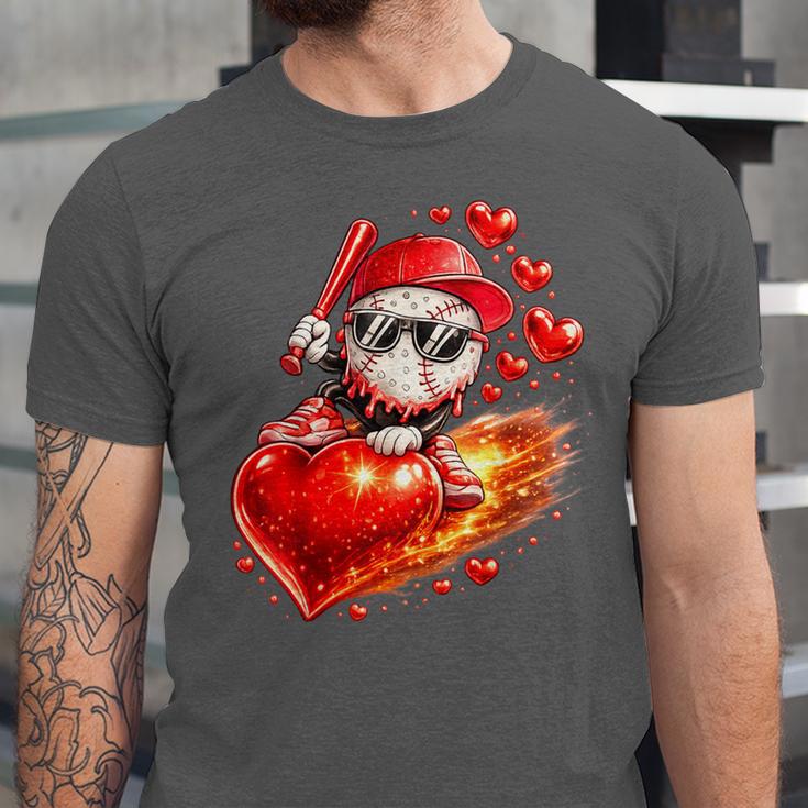 Baseball Valentine's Day Drip Ice Cream Team Unisex Jersey T-Shirt Baseball Valentine's Day Drip Ice Cream Team Unisex Jersey T-Shirt