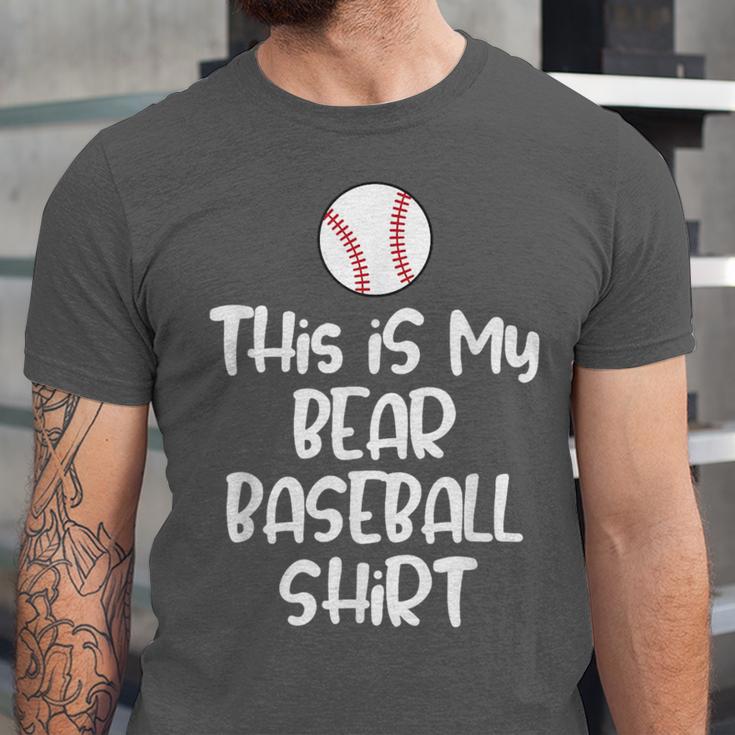 Bear Baseball Shirt For Players Fans And Moms Unisex Jersey T-Shirt