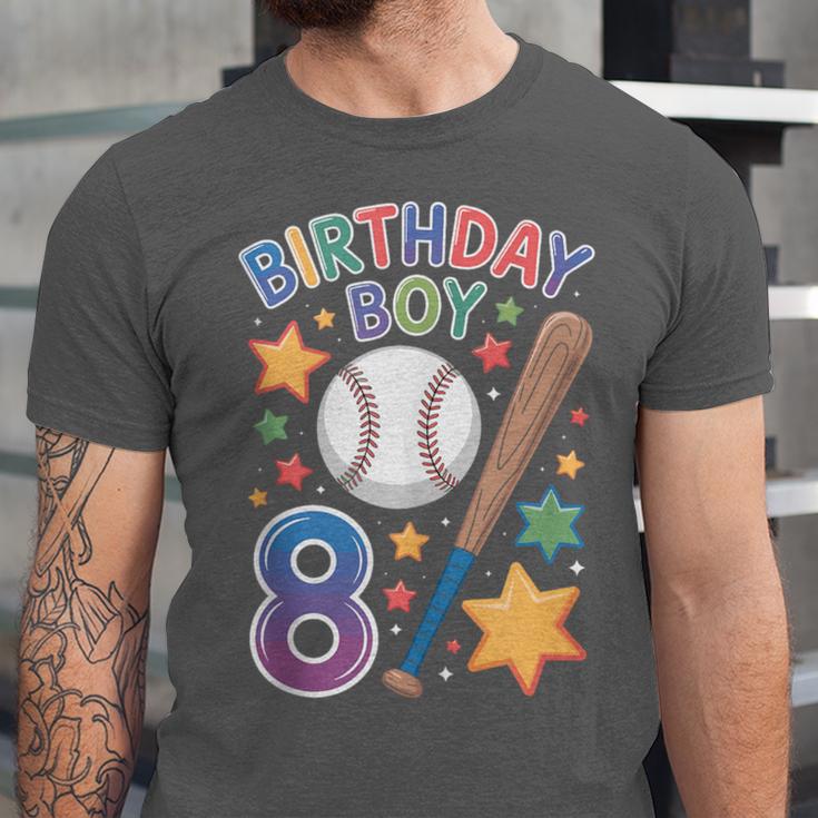 Birthday Boy 8th Birthday Baseball Unisex Jersey T-Shirt Birthday Boy 8th Birthday Baseball Unisex Jersey T-Shirt