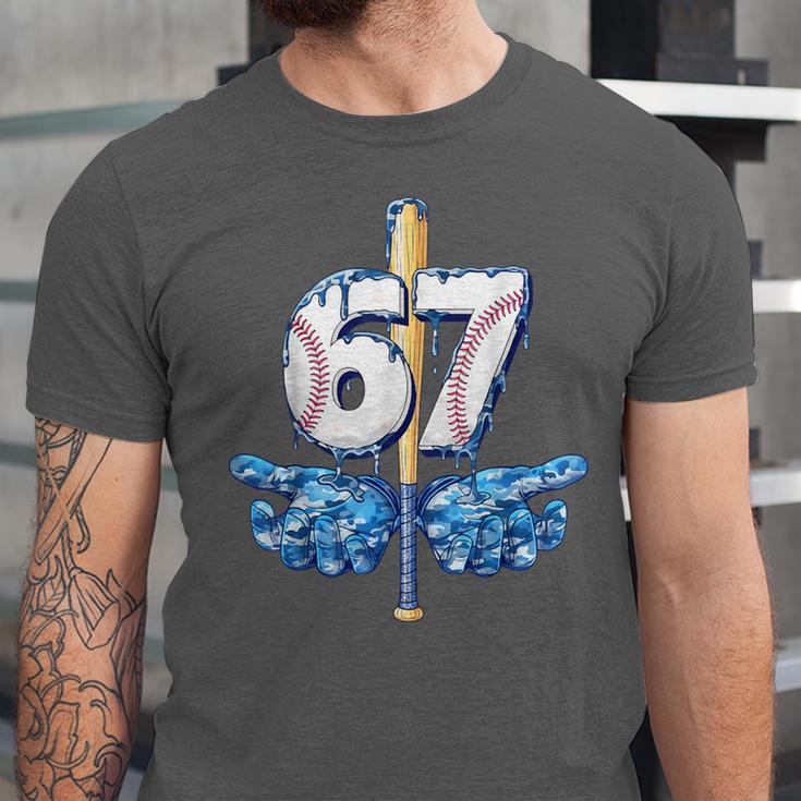 Blue Camo Baseball 67 Six Seven Camo Ice Cream Drip Boy Teen Unisex Jersey T-Shirt Blue Camo Baseball 67 Six Seven Camo Ice Cream Drip Boy Teen Unisex Jersey T-Shirt