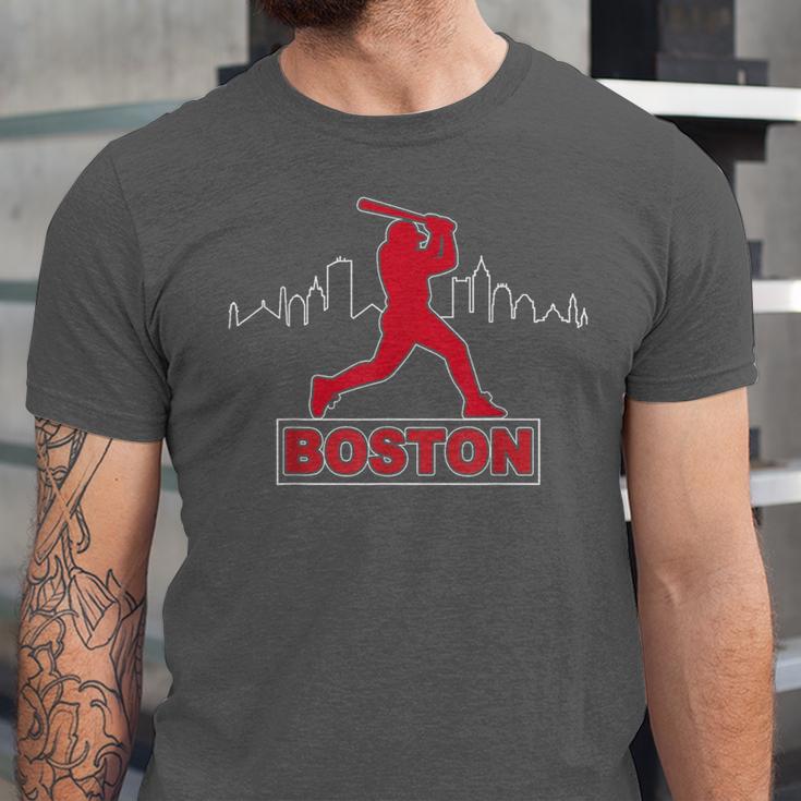 Boston Lovers Skyline Retro Baseball Heartbeat Men Women Unisex Jersey T-Shirt Boston Lovers Skyline Retro Baseball Heartbeat Men Women Unisex Jersey T-Shirt