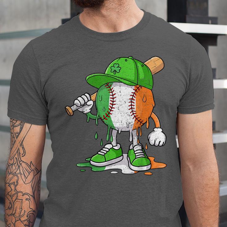 Boys St Patricks Day Irish Flag Kids Baseball Ice Cream Drip Unisex Jersey T-Shirt Boys St Patricks Day Irish Flag Kids Baseball Ice Cream Drip Unisex Jersey T-Shirt