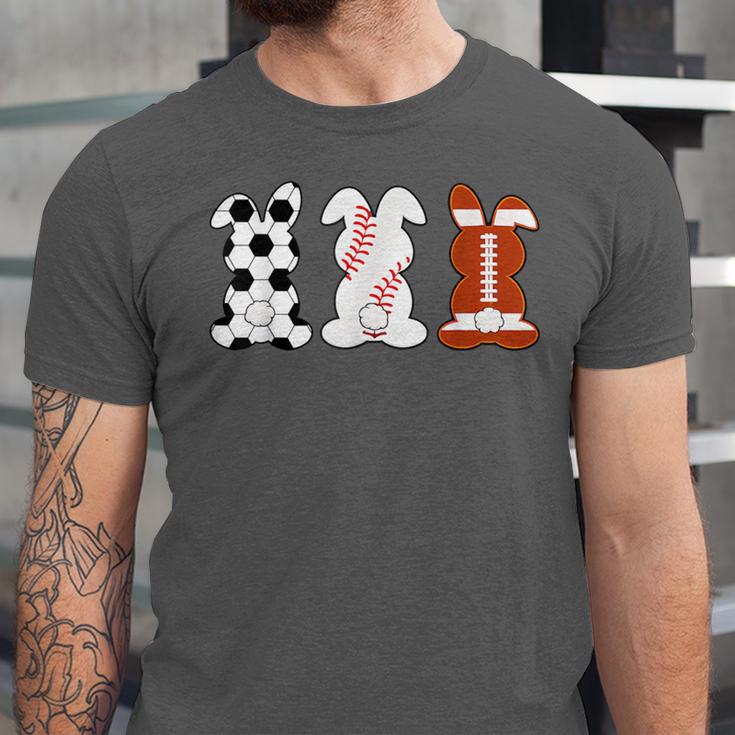 Bunny Football Baseball Sport Easter Day Unisex Jersey T-Shirt