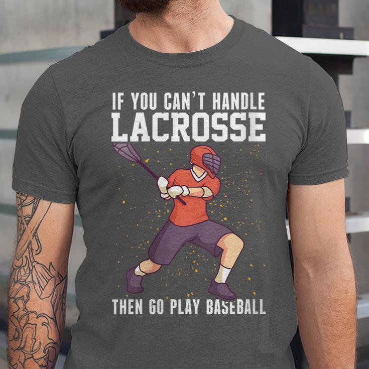 If You Can’t Handle Lacrosse Then Go Play Baseball Unisex Jersey T-Shirt If You Can’t Handle Lacrosse Then Go Play Baseball Unisex Jersey T-Shirt