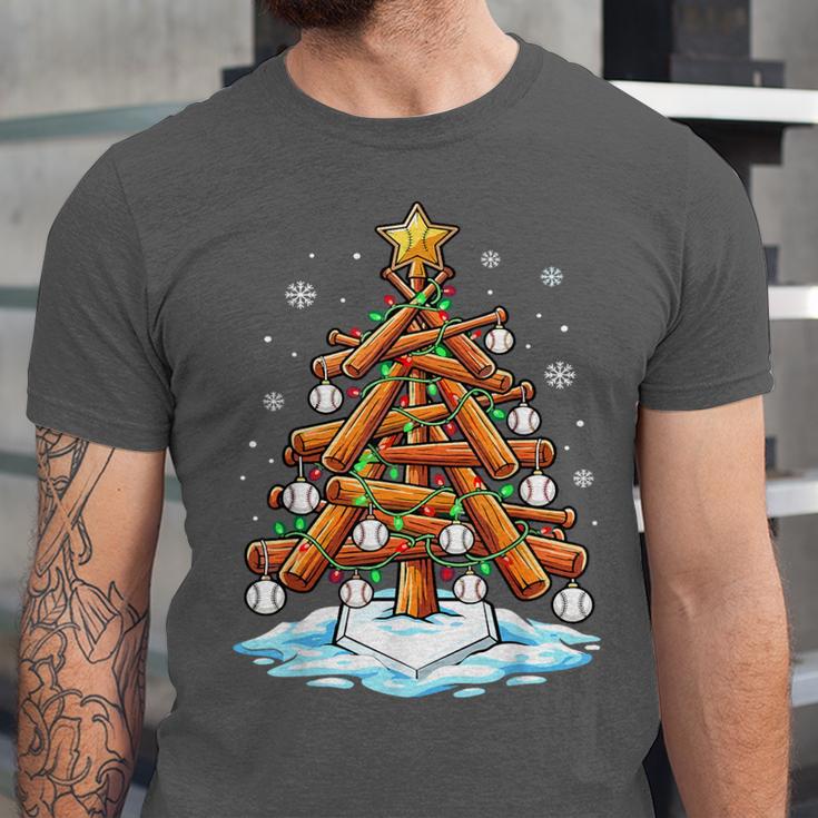 Christmas Baseball Tree Lights Xmas Unisex Jersey T-Shirt Christmas Baseball Tree Lights Xmas Unisex Jersey T-Shirt