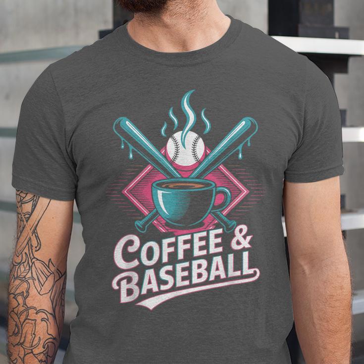 Coffee And Baseball Baseball Player Unisex Jersey T-Shirt
