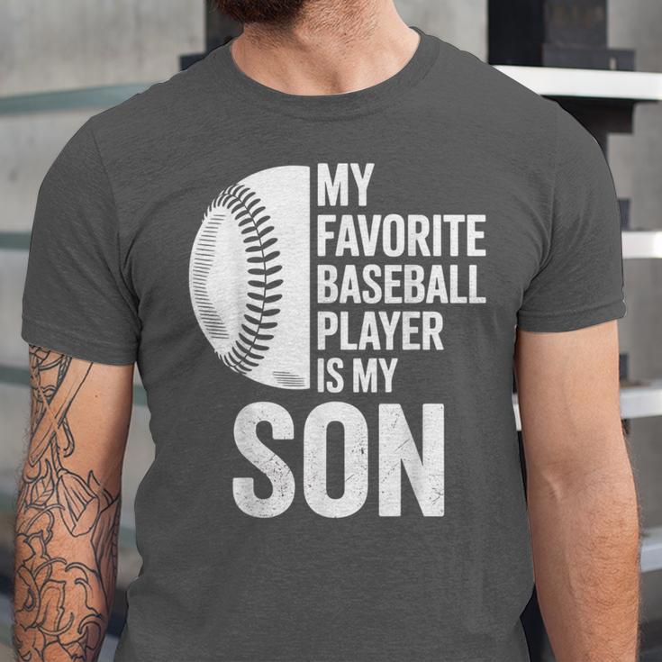 Cute Favorite Baseball Player Is My Son Women Men Unisex Jersey T-Shirt Cute Favorite Baseball Player Is My Son Women Men Unisex Jersey T-Shirt