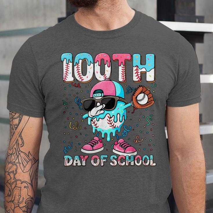 Dabbing Drippy 100th Days Of School Baseball Ice Cream Drip Unisex Jersey T-Shirt Dabbing Drippy 100th Days Of School Baseball Ice Cream Drip Unisex Jersey T-Shirt