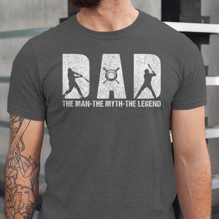 Dad Baseball The Man The Myth The Legend Daddy Father's Day Unisex Jersey T-Shirt Dad Baseball The Man The Myth The Legend Daddy Father's Day Unisex Jersey T-Shirt