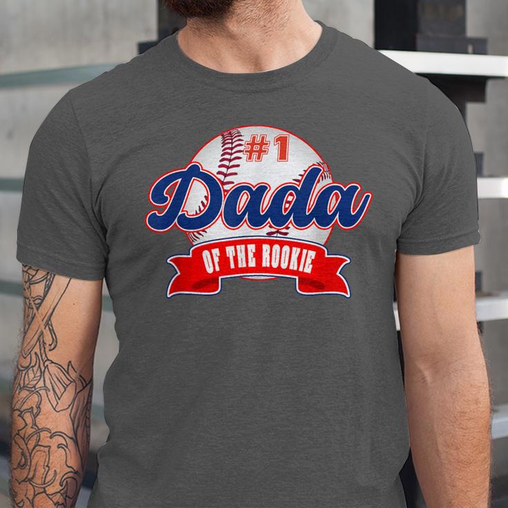 Dada Rookie Of Year 1st Birthday Baseball Theme Matching Unisex Jersey T-Shirt