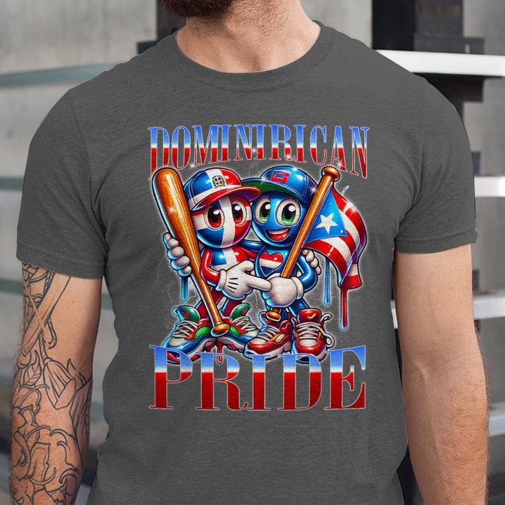 Dominican Puerto Rican Pride Baseball Flag Unity Unisex Jersey T-Shirt Dominican Puerto Rican Pride Baseball Flag Unity Unisex Jersey T-Shirt
