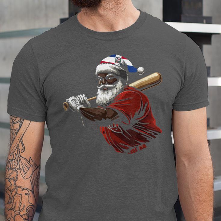 Dominican Republic Santa Christmas Baseball Beisbol Unisex Jersey T-Shirt