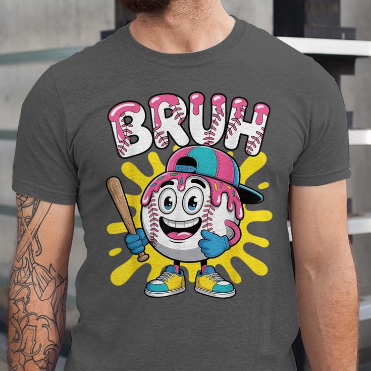 Drip Baseball Boy Youth Kid Ice Cream Dripping Baseball Bruh Unisex Jersey T-Shirt Drip Baseball Boy Youth Kid Ice Cream Dripping Baseball Bruh Unisex Jersey T-Shirt