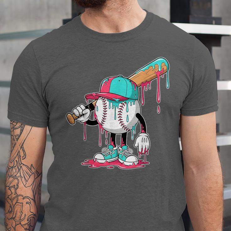 Drip Baseball For Boys Ice Cream Drip Youth Boys Sprinkles Unisex Jersey T-Shirt