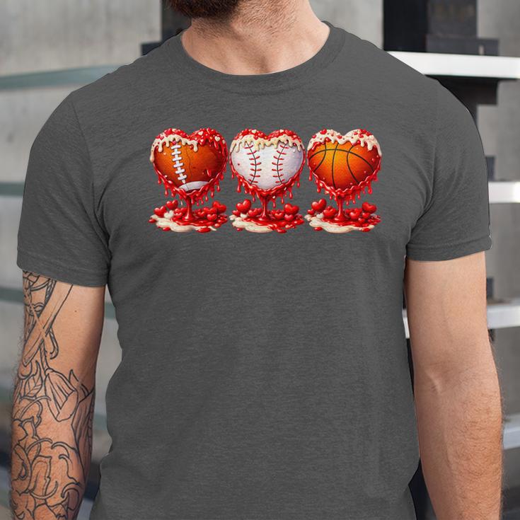 Drip Valentines Day Basketball Baseball Football Boy Men Kid Unisex Jersey T-Shirt