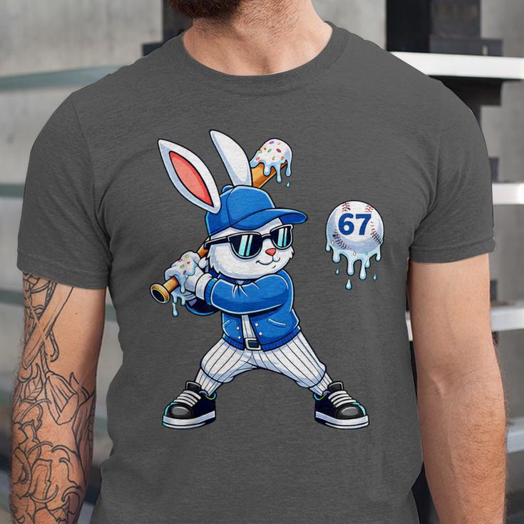 Dripping Drip Baseball Rabbit Bunny Easter Men Boy Kid Unisex Jersey T-Shirt