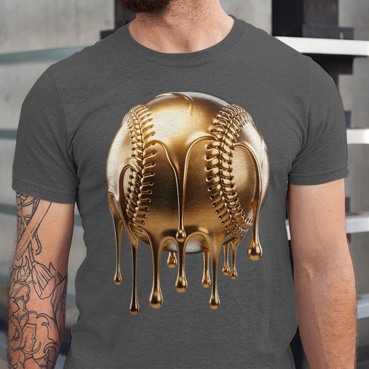 Dripping Gold Drip Baseball Game Day Player Coach Baller Unisex Jersey T-Shirt Dripping Gold Drip Baseball Game Day Player Coach Baller Unisex Jersey T-Shirt