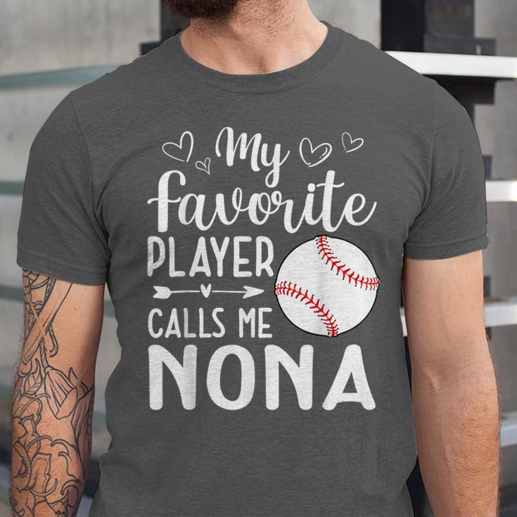 My Favorite Player Calls Me Nona Baseball Player Unisex Jersey T-Shirt My Favorite Player Calls Me Nona Baseball Player Unisex Jersey T-Shirt