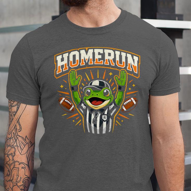 Football Referee Touchdown Baseball Homerun Frog Unisex Jersey T-Shirt Football Referee Touchdown Baseball Homerun Frog Unisex Jersey T-Shirt