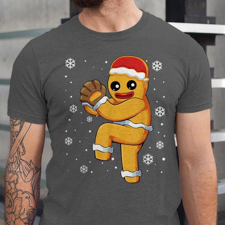 Gingerbread Man Baseball Christmas Unisex Jersey T-Shirt Gingerbread Man Baseball Christmas Unisex Jersey T-Shirt
