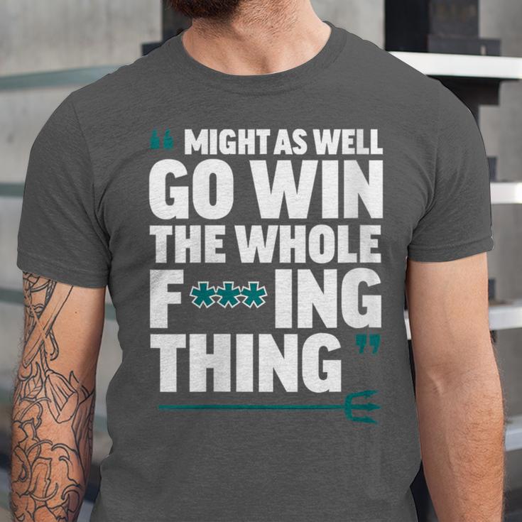 Might As Well Go Win The Whole Thing Baseball Apparel Unisex Jersey T-Shirt