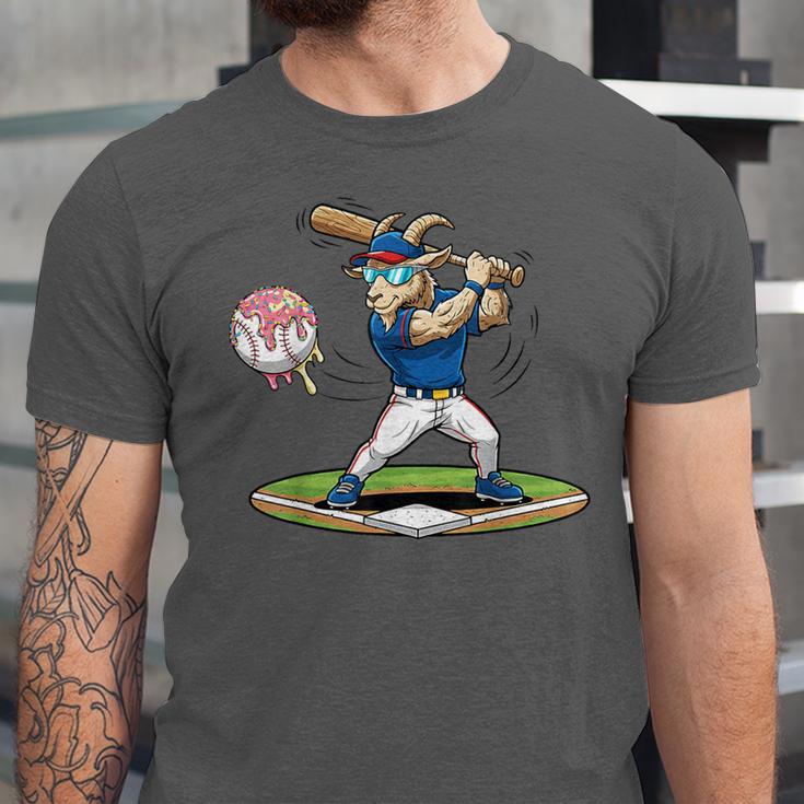 Goat Baseball Player With Bat And Ball Drip Animal Sports Unisex Jersey T-Shirt Goat Baseball Player With Bat And Ball Drip Animal Sports Unisex Jersey T-Shirt