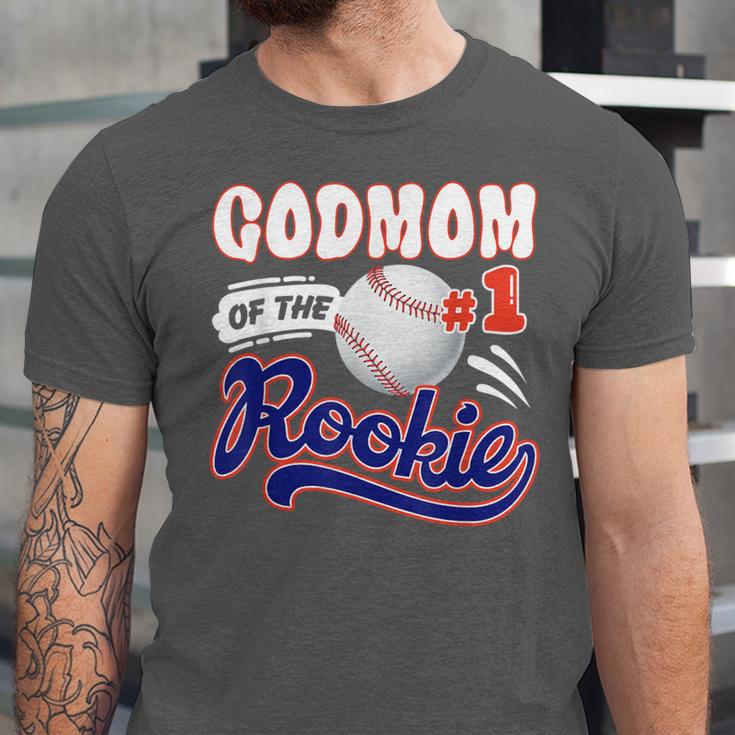 GodMom Rookie Of Year 1st Birthday Baseball Theme Matching Unisex Jersey T-Shirt GodMom Rookie Of Year 1st Birthday Baseball Theme Matching Unisex Jersey T-Shirt