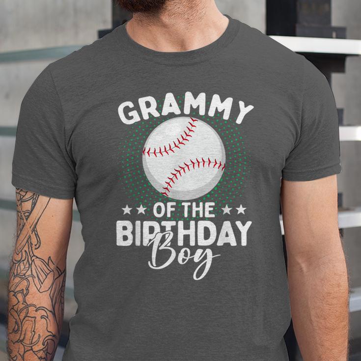 Grammy Of The Birthday Boy Baseball Player Birthday Unisex Jersey T-Shirt Grammy Of The Birthday Boy Baseball Player Birthday Unisex Jersey T-Shirt