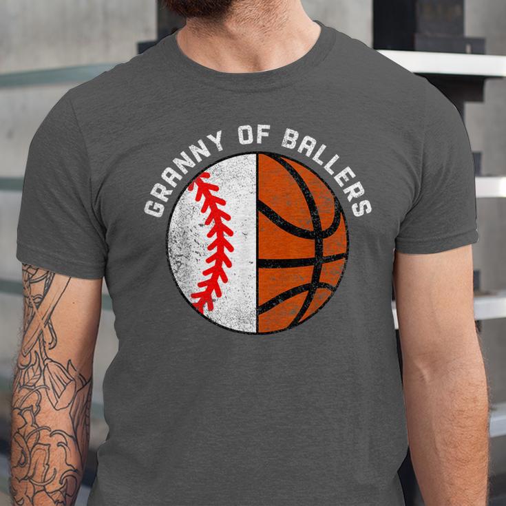Granny Of Ballers Baseball Basketball Grandma Granny Unisex Jersey T-Shirt