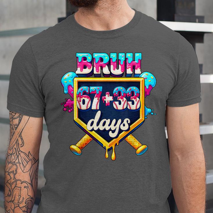 Happy 6733 Days Of School Baseball Drip 100th Day Of School Unisex Jersey T-Shirt Happy 6733 Days Of School Baseball Drip 100th Day Of School Unisex Jersey T-Shirt