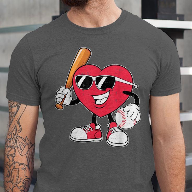 Heart Play Baseball Valentine's Day Teens Boys Girls Kids Unisex Jersey T-Shirt Heart Play Baseball Valentine's Day Teens Boys Girls Kids Unisex Jersey T-Shirt