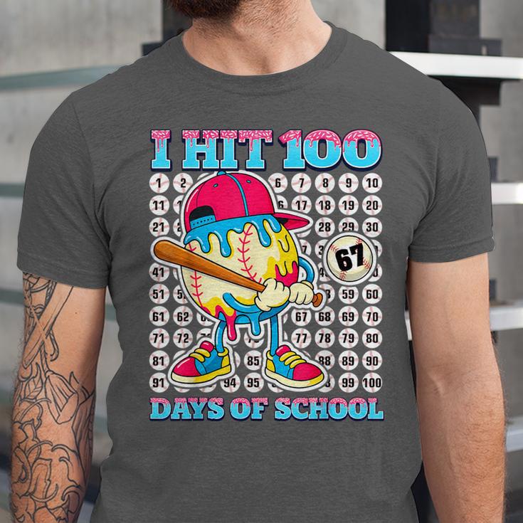 I Hit 100 Days Of School 67 Drip Baseball Boys Kids Unisex Jersey T-Shirt I Hit 100 Days Of School 67 Drip Baseball Boys Kids Unisex Jersey T-Shirt