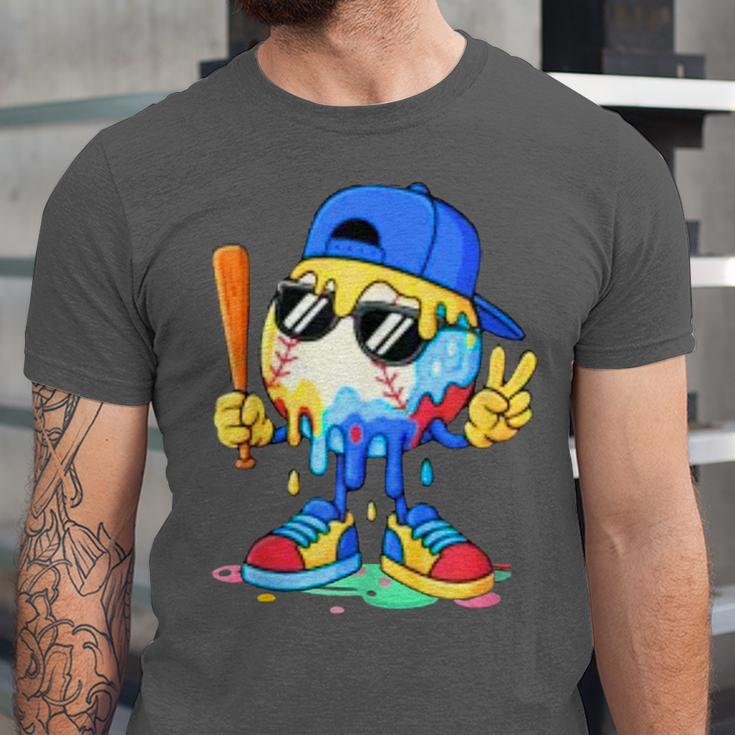 Ice Cream Baseball Drip Spots Sprinkle For Boys Youth Kids Unisex Jersey T-Shirt Ice Cream Baseball Drip Spots Sprinkle For Boys Youth Kids Unisex Jersey T-Shirt