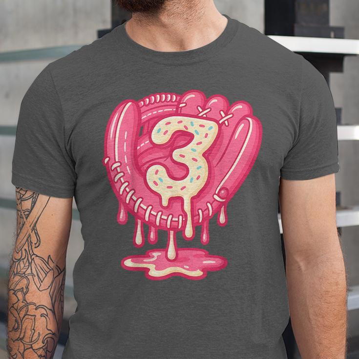 Ice Cream Baseball Glove 3rd Birthday Edition Unisex Jersey T-Shirt Ice Cream Baseball Glove 3rd Birthday Edition Unisex Jersey T-Shirt