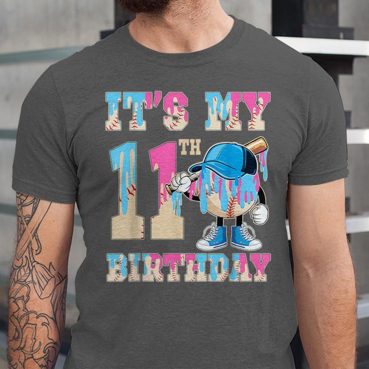 It's My 11th Birthday Baseball Ice Cream Drip Theme Unisex Jersey T-Shirt It's My 11th Birthday Baseball Ice Cream Drip Theme Unisex Jersey T-Shirt
