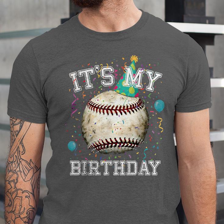 Its My Birthday Vintage Baseball Celebration For Men Kids Unisex Jersey T-Shirt Its My Birthday Vintage Baseball Celebration For Men Kids Unisex Jersey T-Shirt