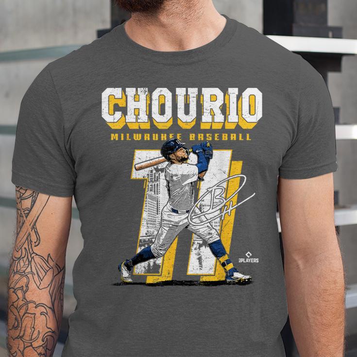 Jackson Chourio Milwaukee MLB Baseball Player MLBJCH201M Unisex Jersey T-Shirt
