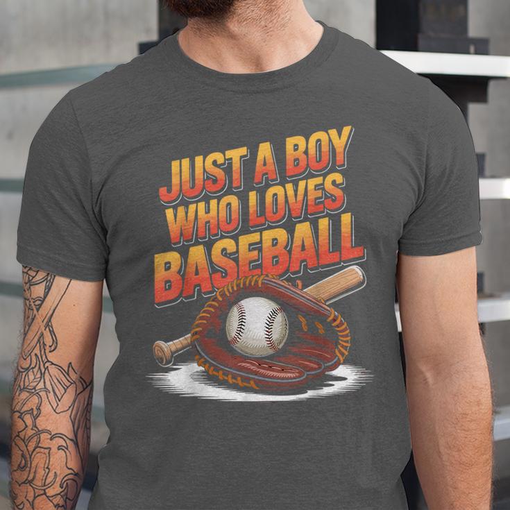 Just A Boy Who Loves Baseball Player Kids Unisex Jersey T-Shirt Just A Boy Who Loves Baseball Player Kids Unisex Jersey T-Shirt