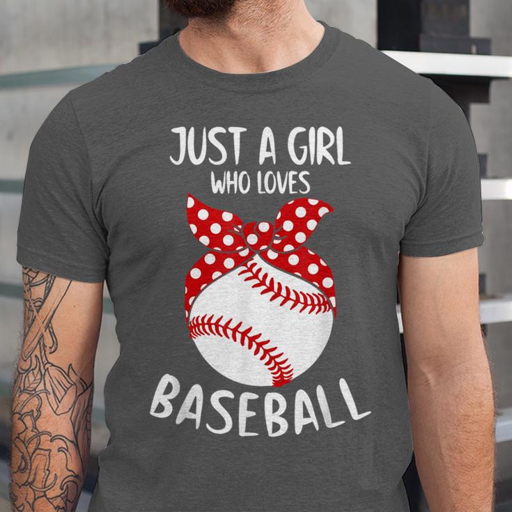 Just A Girl Who Loves Baseball Cute Retro Baseball Lover Unisex Jersey T-Shirt Just A Girl Who Loves Baseball Cute Retro Baseball Lover Unisex Jersey T-Shirt