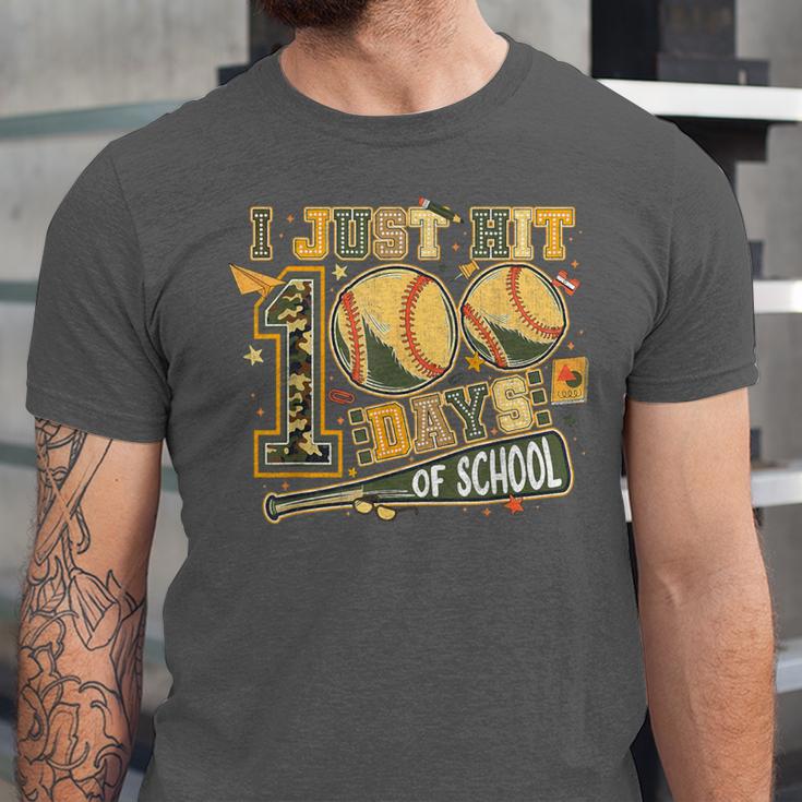 I Just Hit 100 Days Of School Baseball Camo Boys Kid Toddler Unisex Jersey T-Shirt I Just Hit 100 Days Of School Baseball Camo Boys Kid Toddler Unisex Jersey T-Shirt