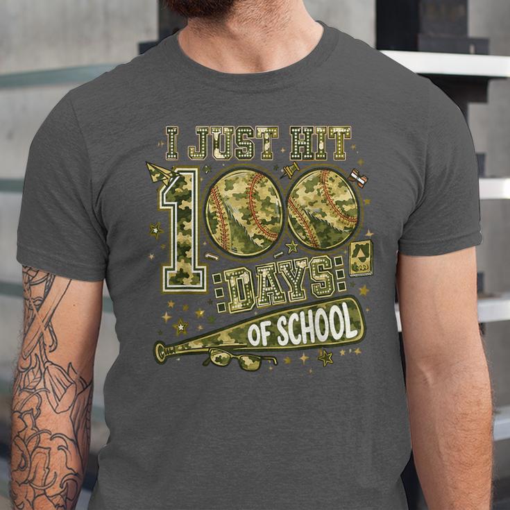 I Just Hit 100 Days Of School Camouflage Baseball Unisex Jersey T-Shirt I Just Hit 100 Days Of School Camouflage Baseball Unisex Jersey T-Shirt